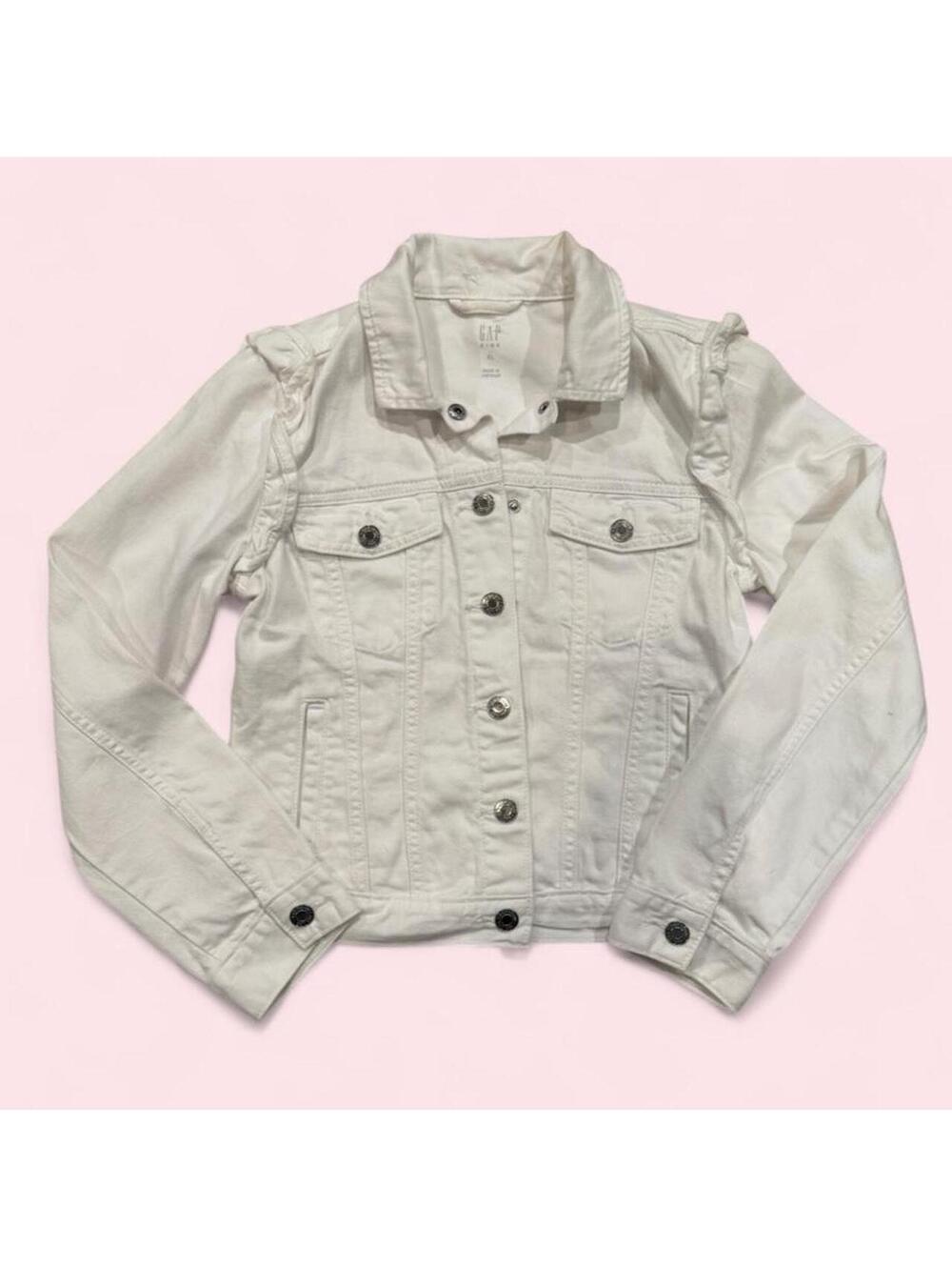 NWOT Gap Kids White Jean Jacket